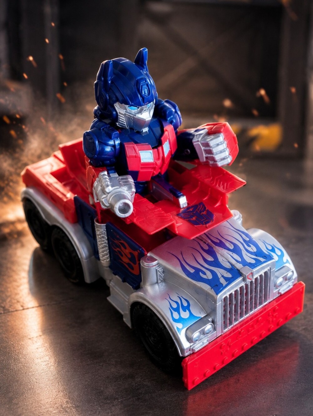 2008 Hasbro Transformers RPMs Battle Chargers Optimus Prime Truck Figure